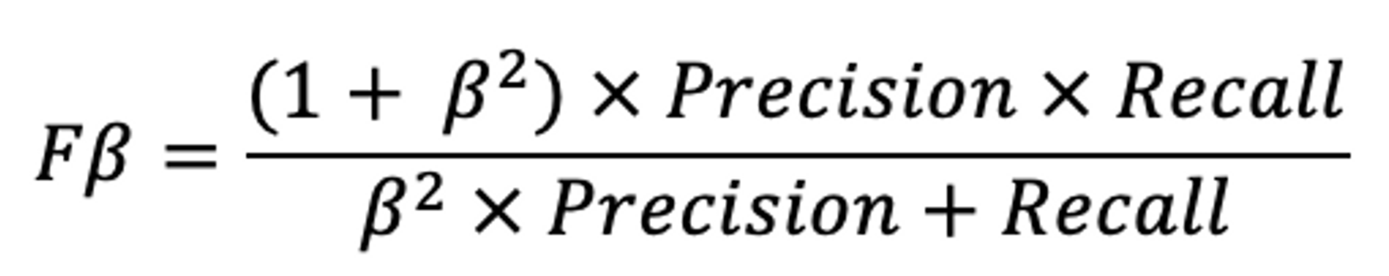 F-Beta Formula